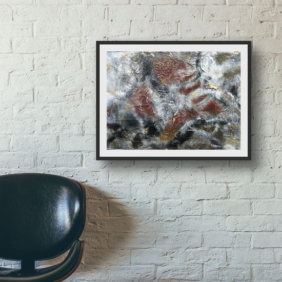 fuego sumergido Acrylic Canvas Landscaping