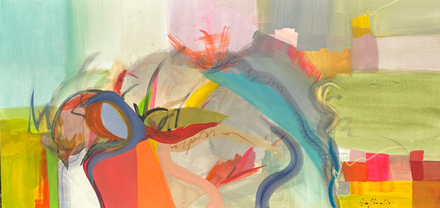 Walk with me (camina conmigo) Acrílico Tela Otros