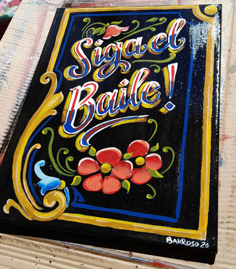 Fileteado porteño Siga el Baile! Otros Tela Bodegones