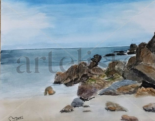 Bañugues Watercolour Paper Marine Painting