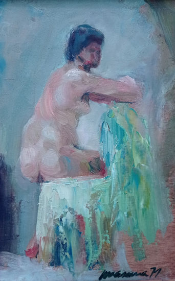 Torso Oil Panel Nude Paintings