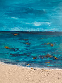 Playa con mar turquesa