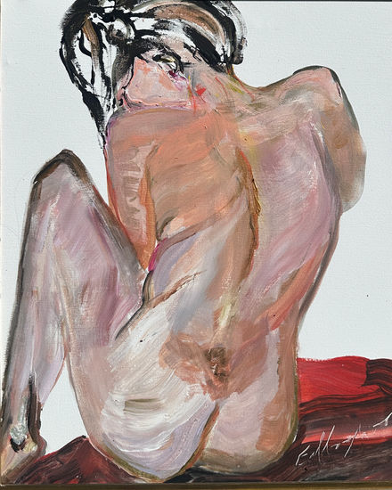 AVEC MOI MEME Acrylic Textile Nude Paintings