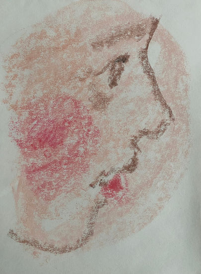rostro Pastel Paper Portrait