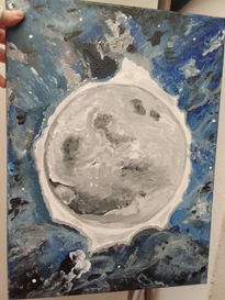Cuadro luna de plata