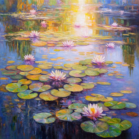 Water Lily Pond in...