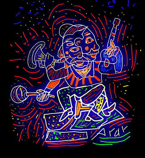 "Tres amigos músicos"