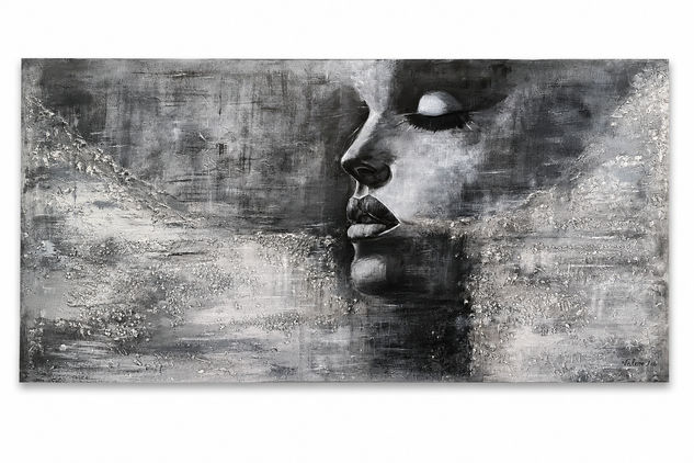 Mujer entre materia Mixed media Canvas Figure Painting