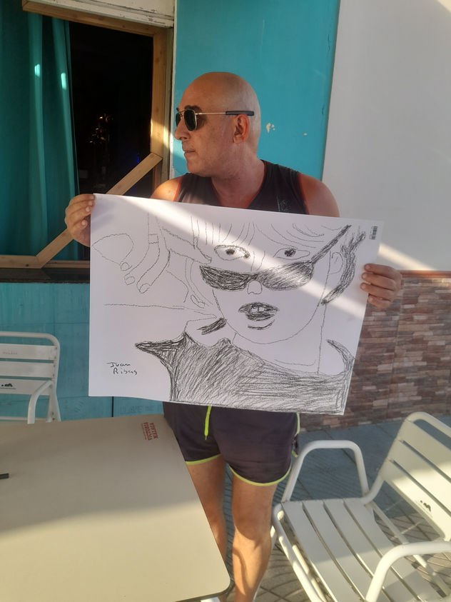 El pintor malagueño Juan ribas Fernández