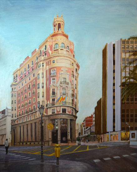 Banco de Valencia Oil Canvas Landscaping