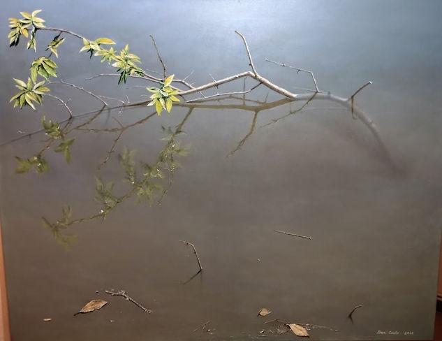 ¨La rama¨ Oil Canvas Floral Painting