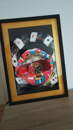 la vida juega con trampas Mixed media Panel Others