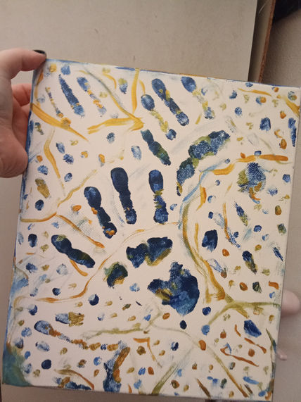 Pintura obra Ahora...