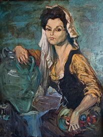Maja con cántaro
