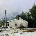 Moyuela in the snow. Realism and Nature. — front