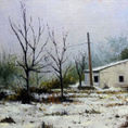 Moyuela in the snow. Realism and Nature. — front