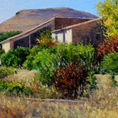 Rural landscape with an old mill — detail