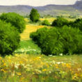 Mediterranean landscape — detail