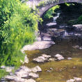 Stone bridge and old mill — detail