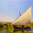 Barca en la albufera — detalle