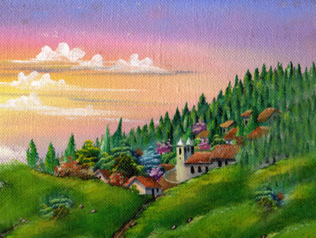 Santa Lucia, Honduras Acrylic Canvas Landscaping