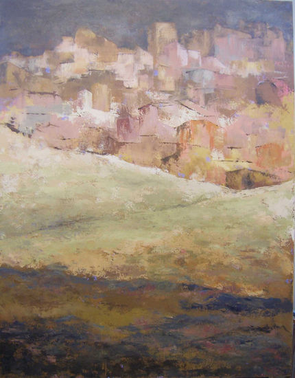 Pueblo Castellano Acrylic Canvas Landscaping