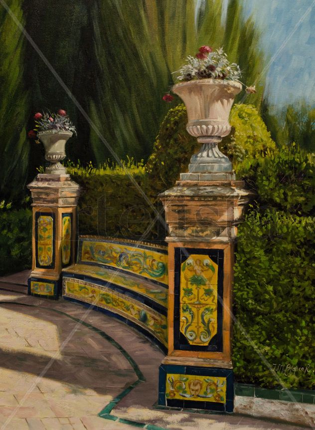 Ceramic Bench at the Alcazar