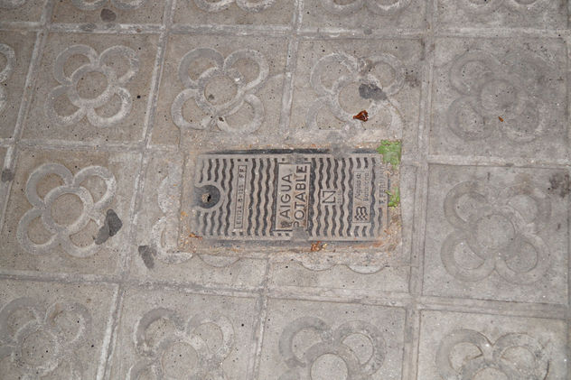 textura suelo de Barcelona