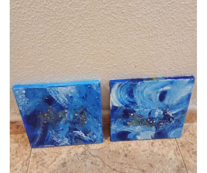 Pintura Díptico Marea