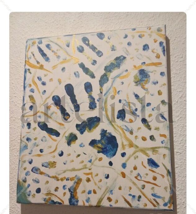 Pintura cuadro,Ahora o nunca ,silueta manos