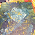 Cuadro, pintura Flor de invierno — detalle