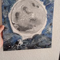 Pintura,Cuadro luna de plata — frontal
