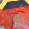 Cuadro Pintura Inferno — detalle