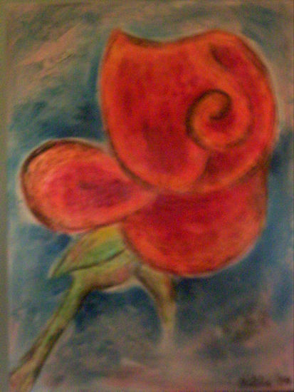 rosa de la fortuna Acrylic Panel Floral Painting