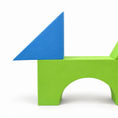 Scottie Dog with a Long Tail — Blue and Green — front