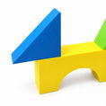 Scottie Dog with a Long Tail — Blue and Yellow — front
