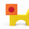 Geometric Dog — Orange and Yellow — front