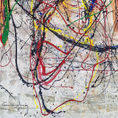 " Dripping Action Painting IV " (2021). — detail