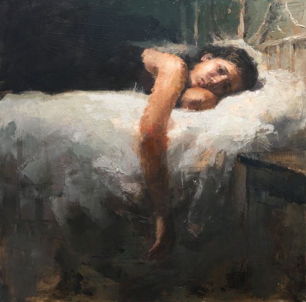 lying down