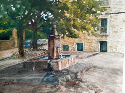 Fuente en el pueblo♦
