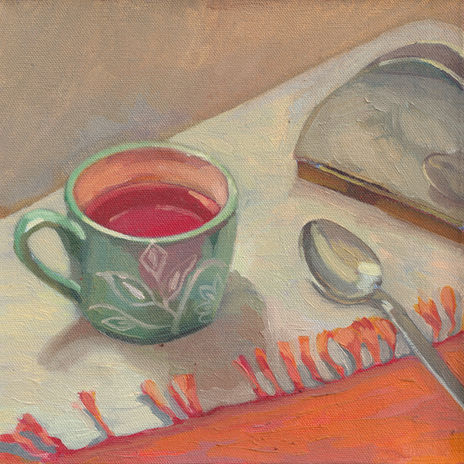 Taza con gelatina