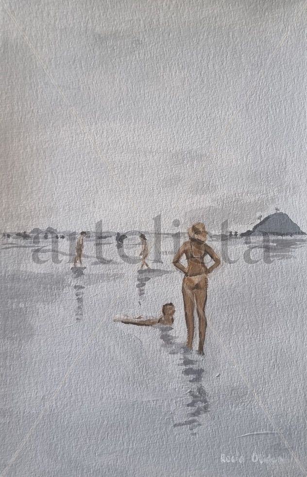 A gray day at the beach