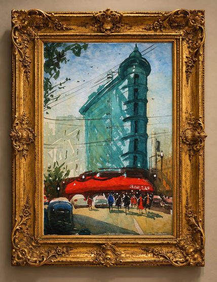 The building...