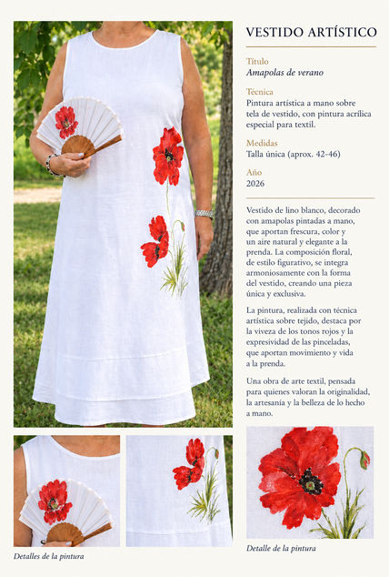 Vestido y abanico...