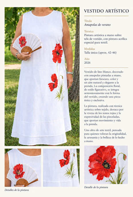Vestido y abanico...