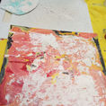 Cuadro pintura, Sangre de Plata — detalle