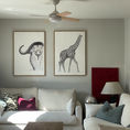 "GIRAFFE" | Anatomy of a giraffe — front