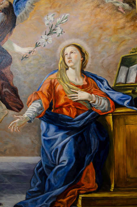 Virgin Mary, Detail...
