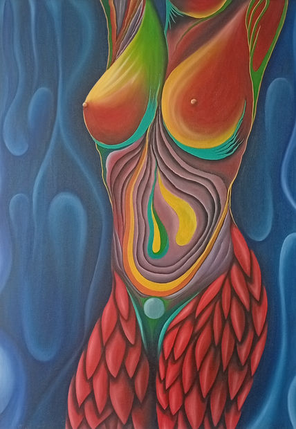 Desnudo en Rojo