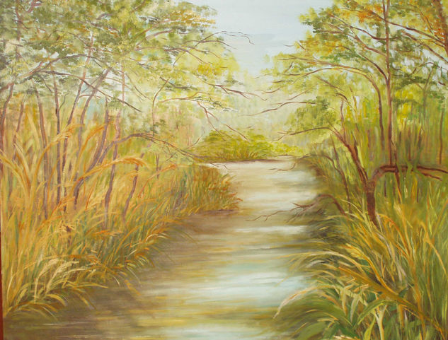 REFLEJOS EN EL RIO Oil Canvas Landscaping